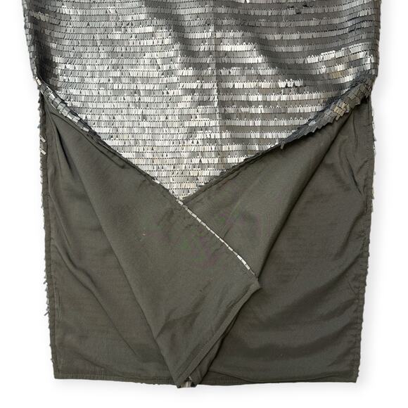 Karina Grimaldi | S | Hayve Black Shingle Sequin High Side Slits Midi Skirt - Picture 8 of 9